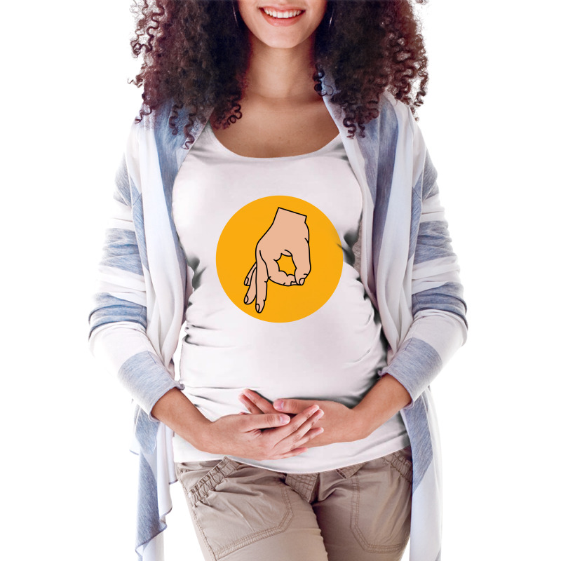 Circle Hand Maternity Scoop Neck T-shirt by ZeroToHero | Artistshot