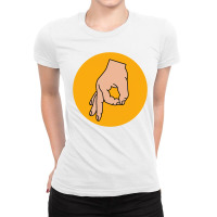 Circle Hand Ladies Fitted T-shirt | Artistshot