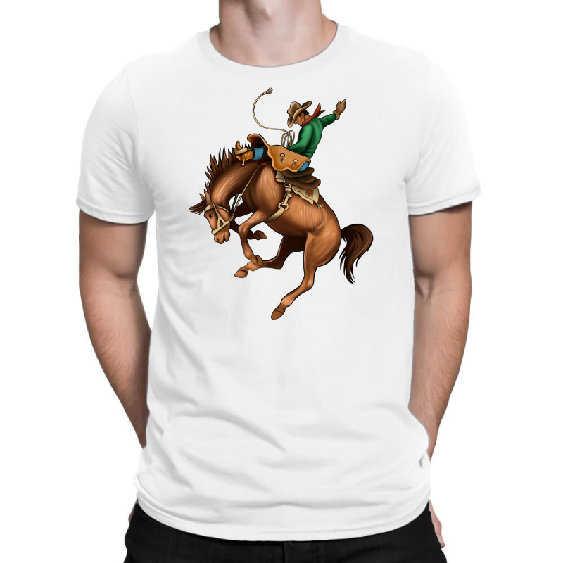 Bucking Bronco Rodeo T-Shirt by Bettercallsaul | Artistshot