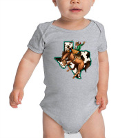 Cowhide Texas Map Rodeo Cowboy Baby Bodysuit | Artistshot