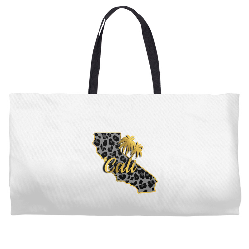 California Map Gold Weekender Totes | Artistshot