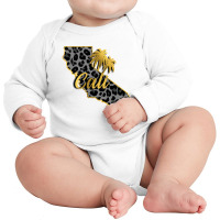 California Map Gold Long Sleeve Baby Bodysuit | Artistshot