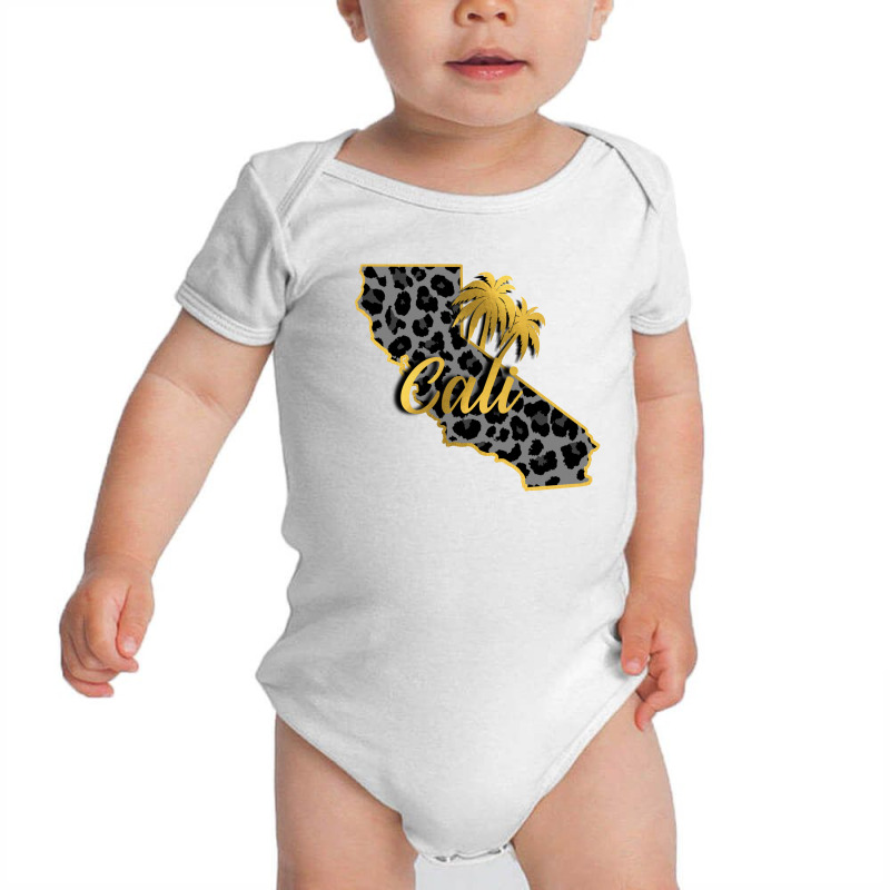 California Map Gold Baby Bodysuit | Artistshot