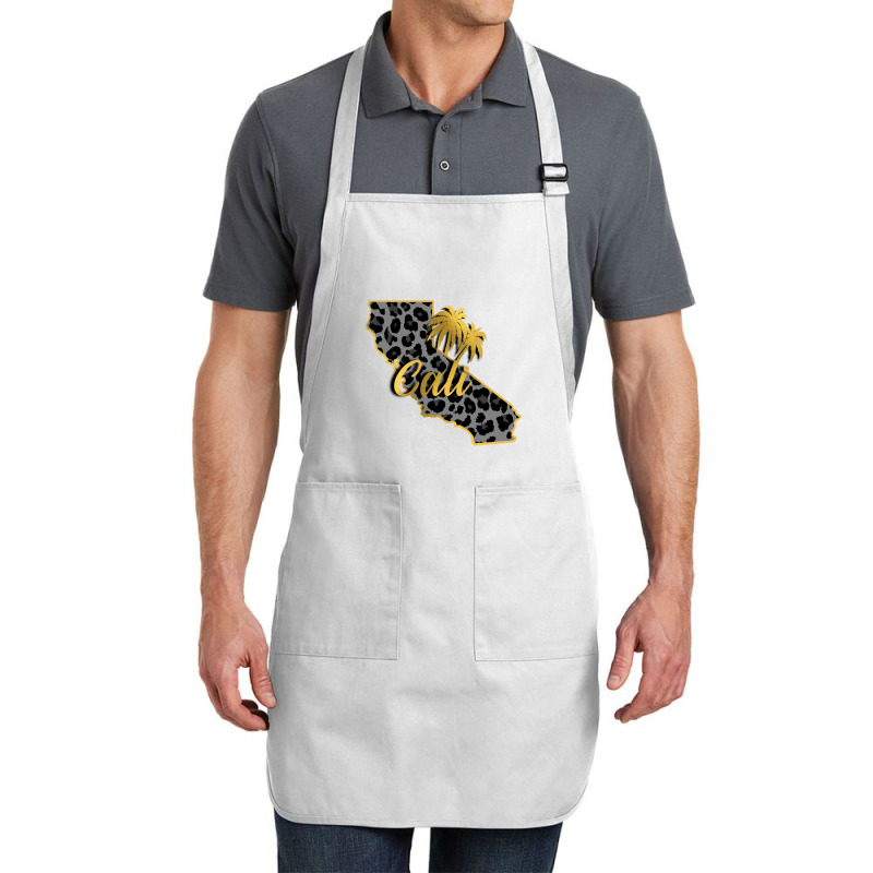 California Map Gold Full-length Apron | Artistshot