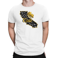 California Map Gold T-shirt | Artistshot