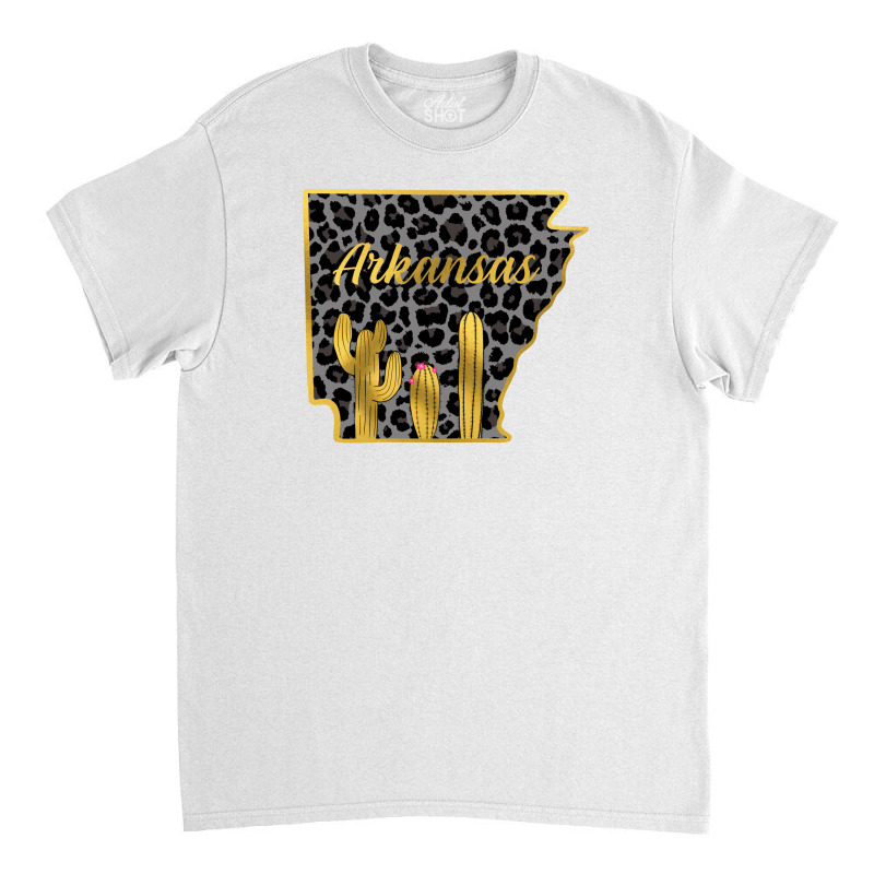 Arkansas Map Gold Classic T-shirt by Apollo | Artistshot