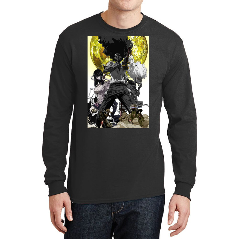 Samurai Afro Long Sleeve Shirts | Artistshot