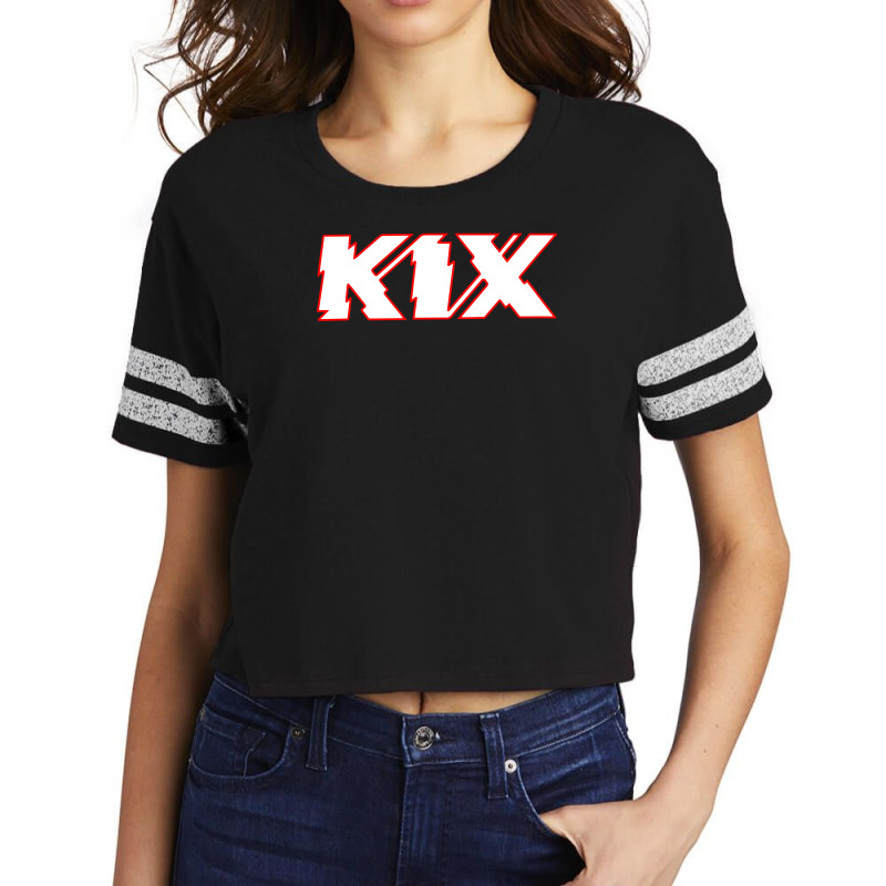 Kix Blow My Fuse Logo Scorecard Crop Tee | Artistshot
