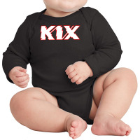 Kix Blow My Fuse Logo Long Sleeve Baby Bodysuit | Artistshot