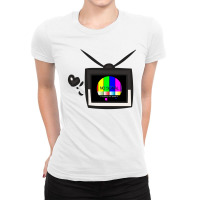 My Tv No Signal Ladies Fitted T-shirt | Artistshot