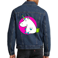 Hippo Unicorn Men Denim Jacket | Artistshot