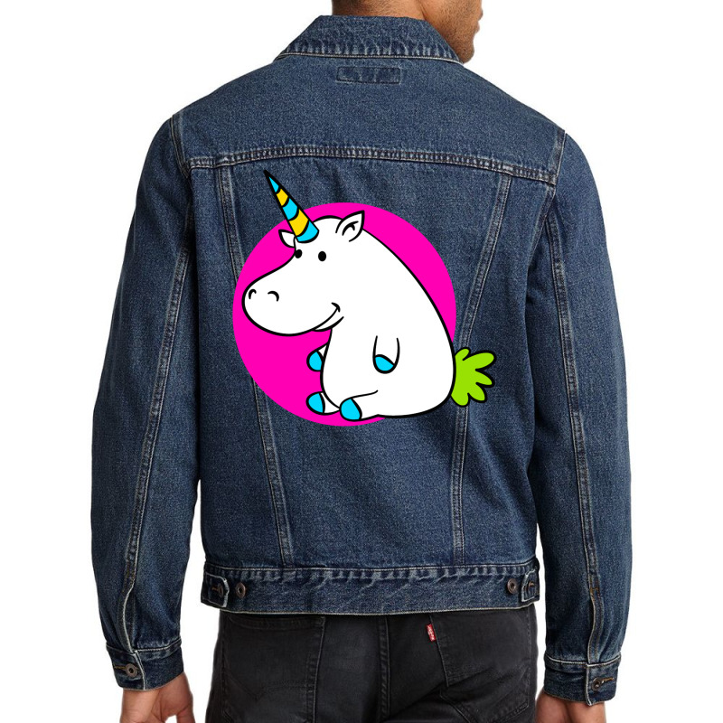 Hippo Unicorn Men Denim Jacket by marceliana | Artistshot