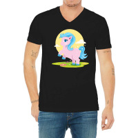 Pink Pony V-neck Tee | Artistshot