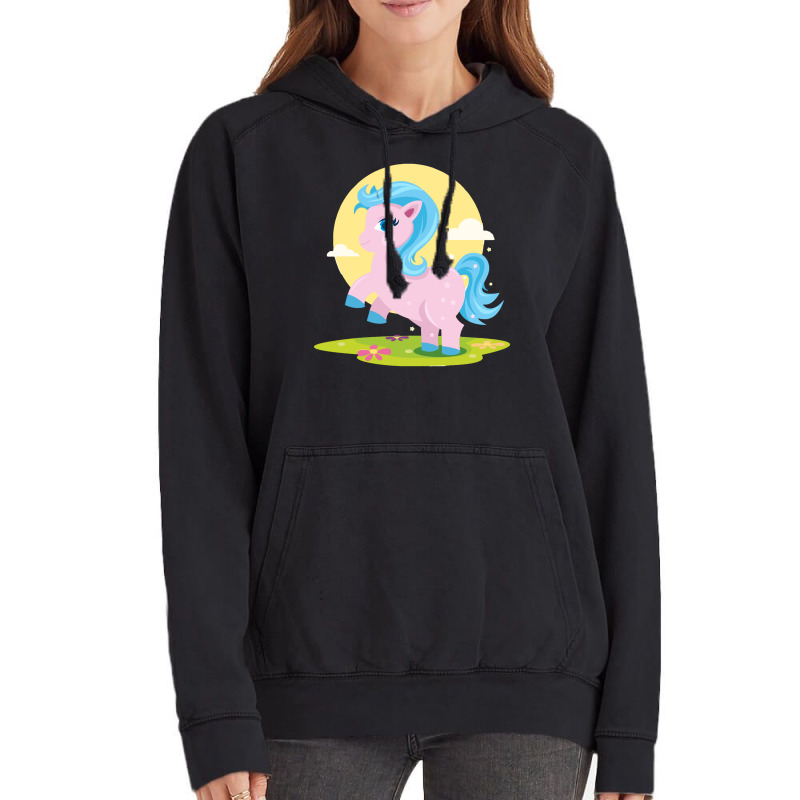 Pink Pony Vintage Hoodie by marceliana | Artistshot