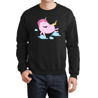 Pink Unicorn Crewneck Sweatshirt | Artistshot