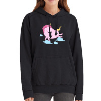 Pink Unicorn Vintage Hoodie | Artistshot