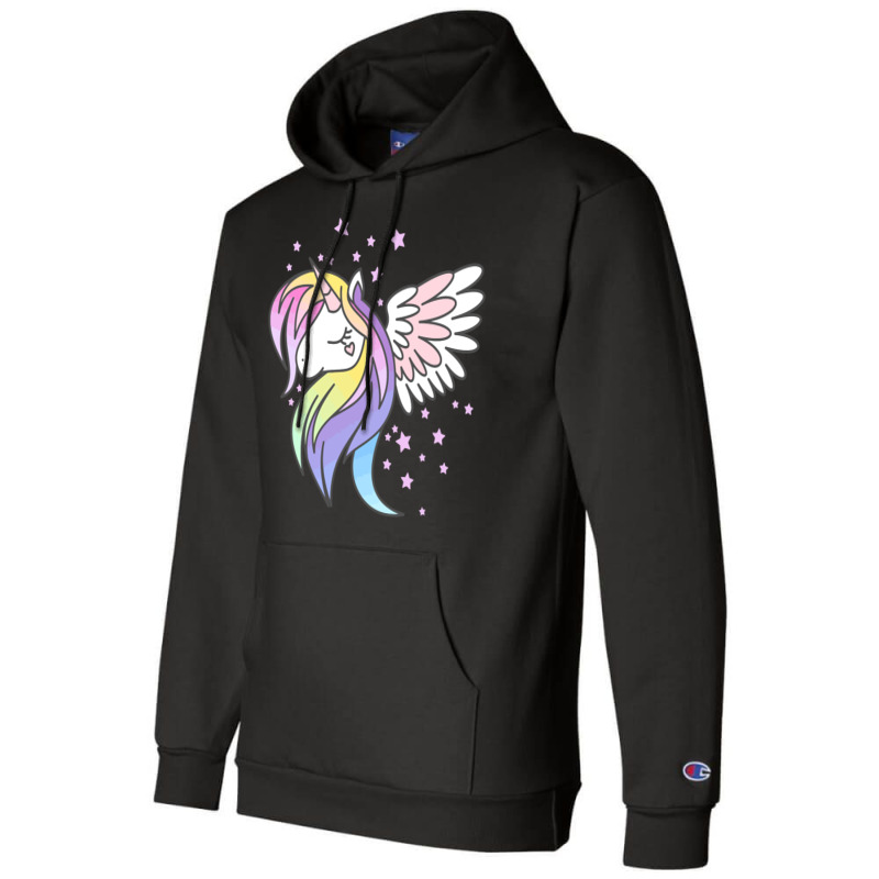 Unicorn Angel Champion Hoodie by marceliana | Artistshot