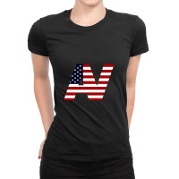 Av American Vacation Ladies Fitted T-shirt | Artistshot