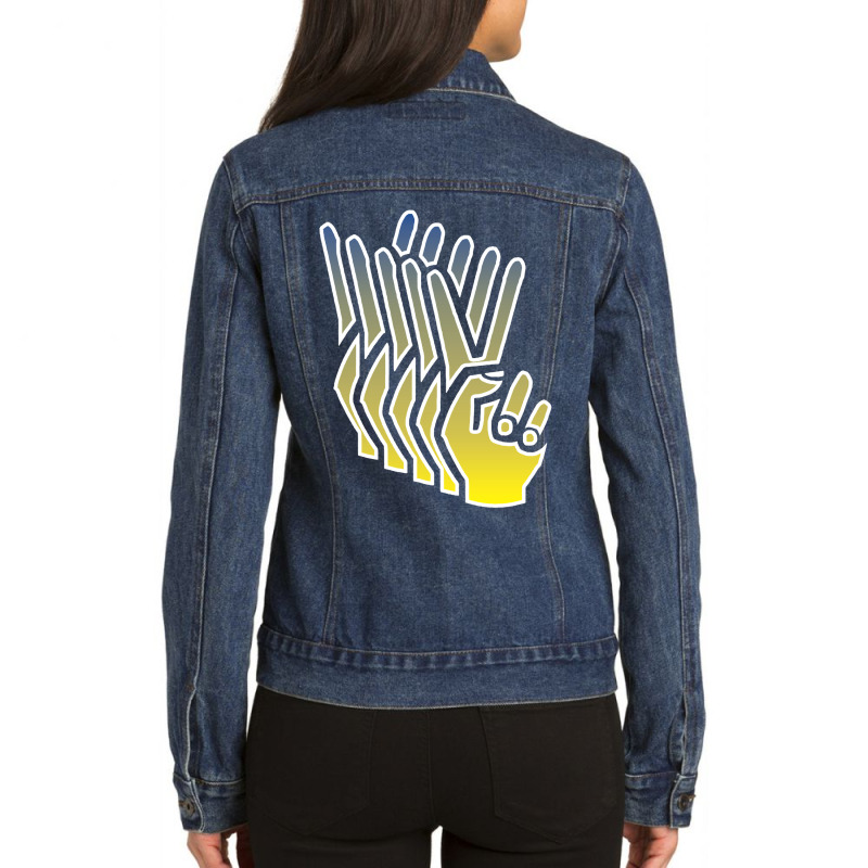 Av American Vacation Ladies Denim Jacket by manishjyotistore | Artistshot