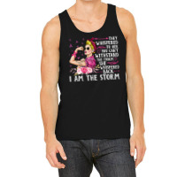 Breast Cancer Im The Storm Strong Women Breast Cancer Warrior Pink Rib Tank Top | Artistshot