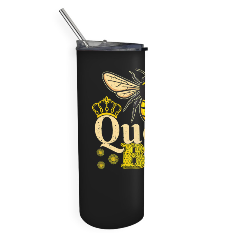 Bee Beekeeper Funny Honey Bees Lover Beekeeper Queen Bee 178 Hive Beek Skinny Tumbler | Artistshot