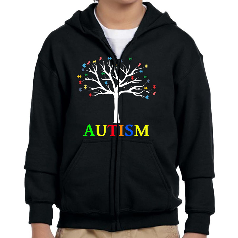 Autism Awareness It's Okay To Be Different Youth Zipper Hoodie by coşkun | Artistshot