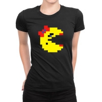 Cool Retro 80s Pacman Ghosts Video Games Ladies Fitted T-shirt | Artistshot