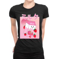 Georgenotfound Merch Strawberry Milk Shake Kawaii T Shirt Ladies Fitted T-shirt | Artistshot