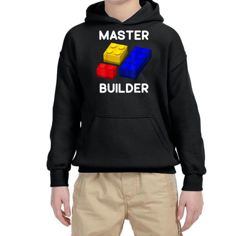 Master Builder Cute Block Building Toys Brick Builders T Shirt Youth Hoodie | Artistshot