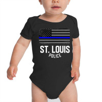 City Of St. Louis Police Officer Missouri Policeman T Shirt Baby Bodysuit | Artistshot