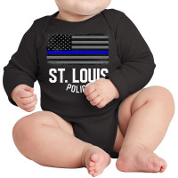 City Of St. Louis Police Officer Missouri Policeman T Shirt Long Sleeve Baby Bodysuit | Artistshot