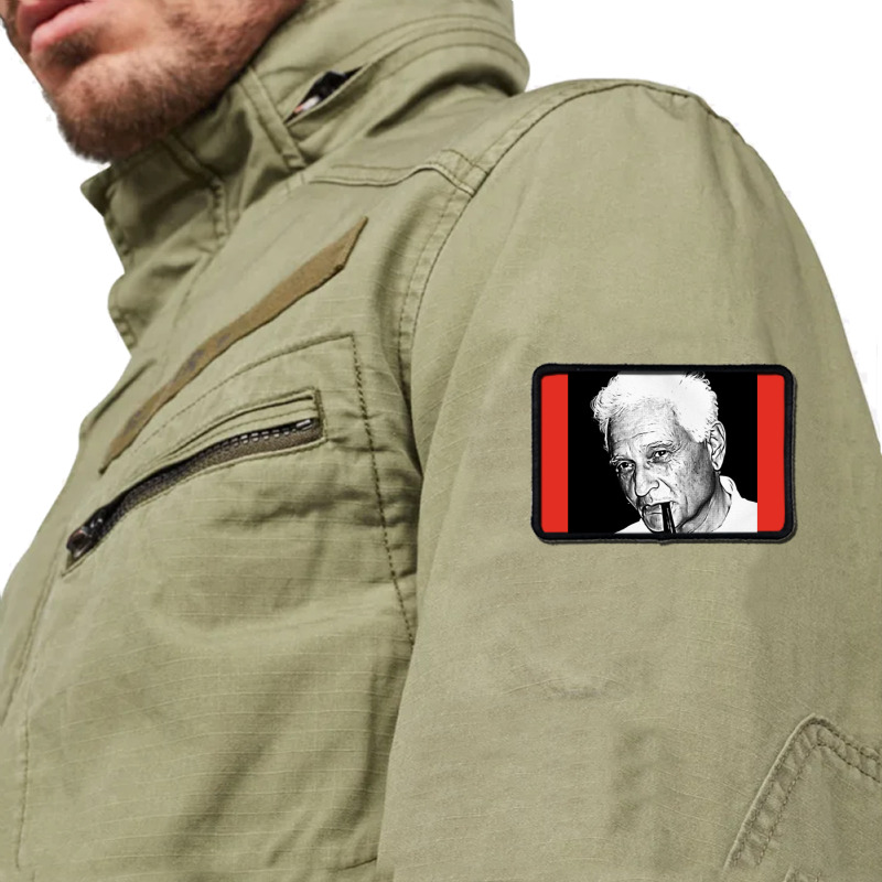 Jacques Derrida Philosopher Fan Art Design Rectangle Patch | Artistshot