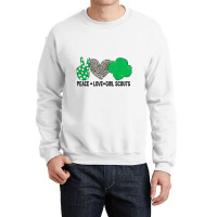 Peace Love Cookie Scout For Girls Bakery Cookie Season Crewneck Sweatshirt | Artistshot