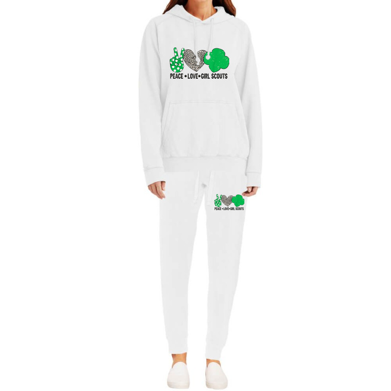 Peace Love Cookie Scout For Girls Bakery Cookie Season Hoodie & Jogger set by jabaludden | Artistshot