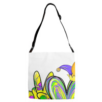 Peace Love King Cake Mardi Gras Men Women Kids Adjustable Strap Totes | Artistshot