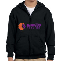 Hawaiian Airlines Youth Zipper Hoodie | Artistshot