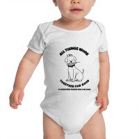 All Things Work Together For Good To Registered Nurses Who Love Dogs Baby Bodysuit | Artistshot