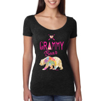 Bear Grammy Bear Tribal Mandala Family Vacationcamping Design 565 Pola Women's Triblend Scoop T-shirt | Artistshot