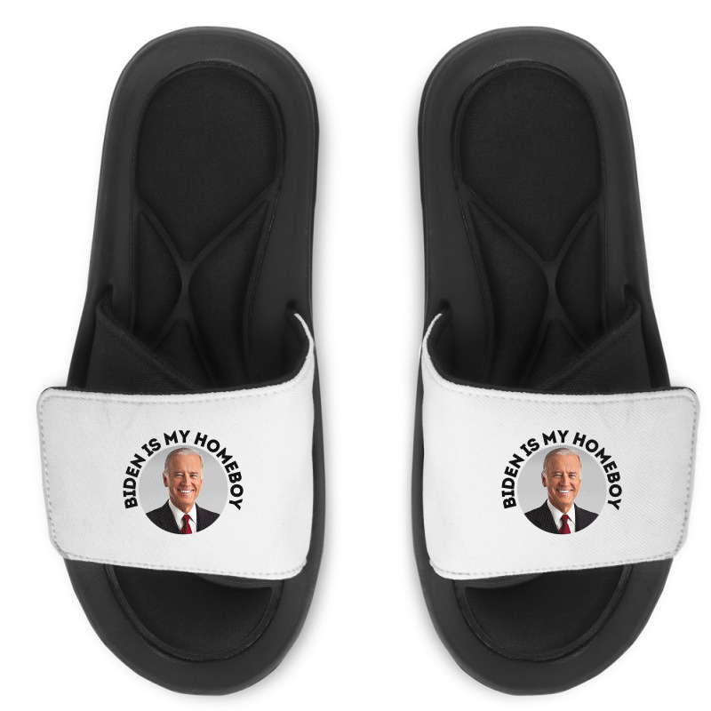 Joe Biden And Kamala Retro Style Fan Design Slide Sandal | Artistshot