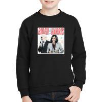 Joe Biden And Kamala Retro Style Fan Design Youth Sweatshirt | Artistshot