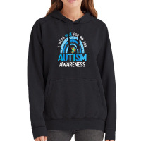 Rainbow I Wear Blue For My Son Autism Awareness Vintage Hoodie | Artistshot