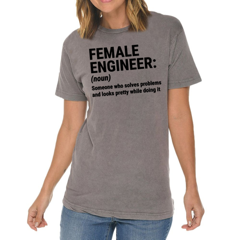 Female Engineer Vintage T-Shirt by LarizManiz | Artistshot