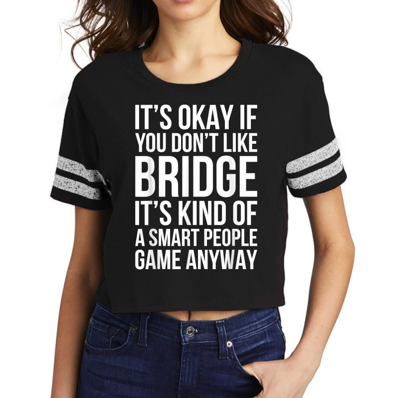 Funny Smart People Bridge Card Game Love Playing Bridge Gift T Shirt Scorecard Crop Tee by ReagerAero | Artistshot