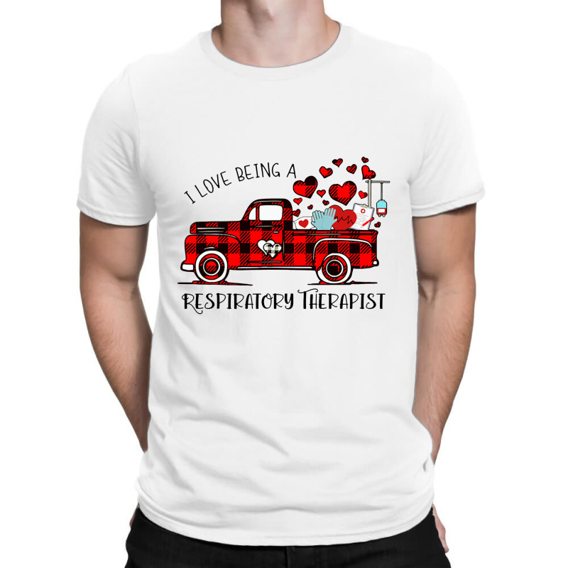 Respiratory Therapist Rt Valentines Buffalo Plaid Truck T-shirt | Artistshot