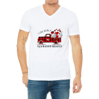 Respiratory Therapist Rt Valentines Buffalo Plaid Truck V-neck Tee | Artistshot