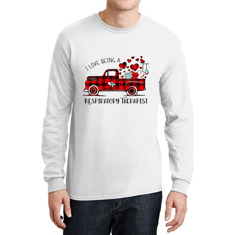 Respiratory Therapist Rt Valentines Buffalo Plaid Truck Long Sleeve Shirts | Artistshot