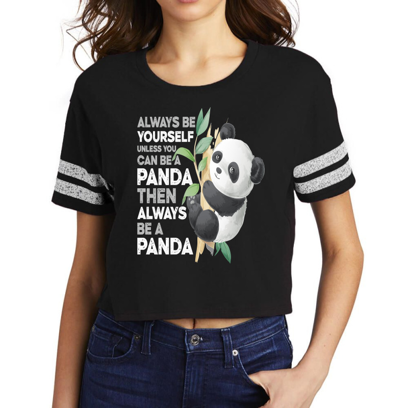 Bear Funny Panda Bear Lover Tee Panda Men Women 246 Polar Panda Scorecard Crop Tee by circularflap | Artistshot