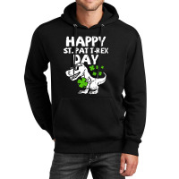 Kids Happy St Pat Trex Day Dino St Patricks Day Unisex Hoodie | Artistshot