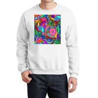 Aesthetic Abstrcat Flowers Crewneck Sweatshirt | Artistshot