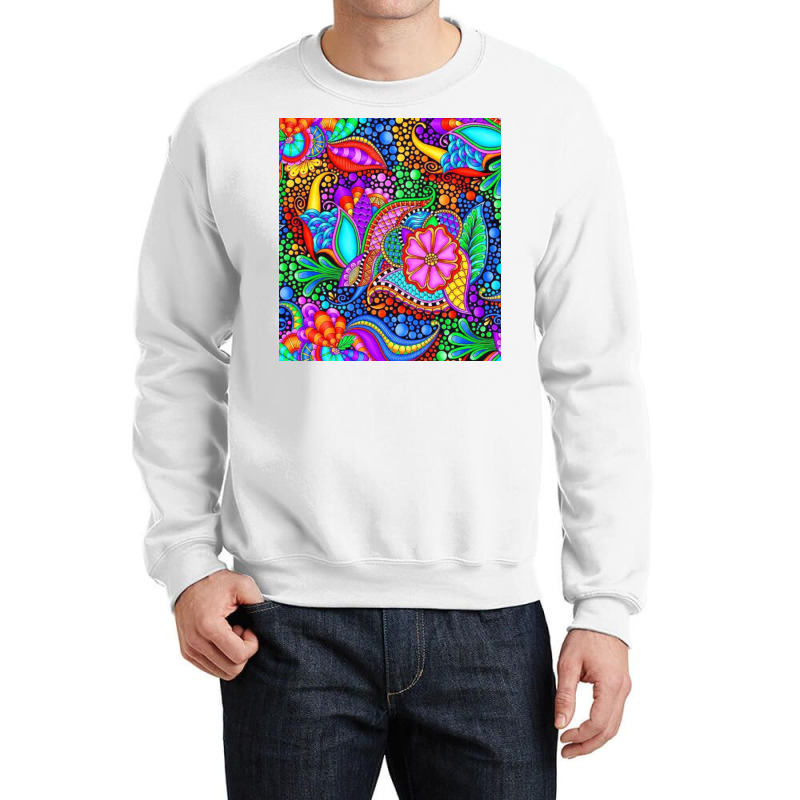 Aesthetic Abstrcat Flowers Crewneck Sweatshirt | Artistshot